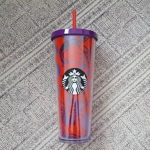 Starbucks purple and red rose tumbler